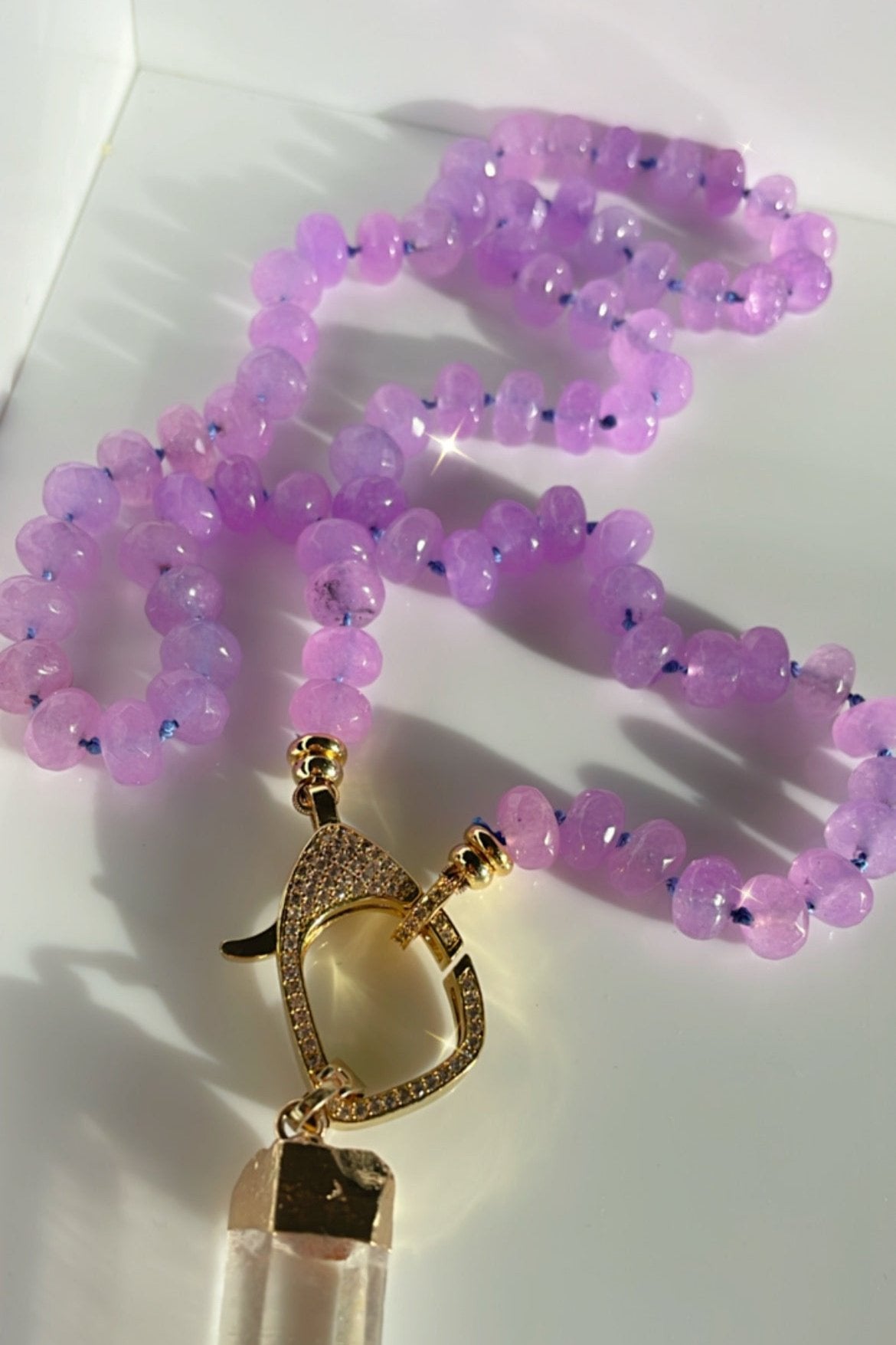 Purple Jade Necklace