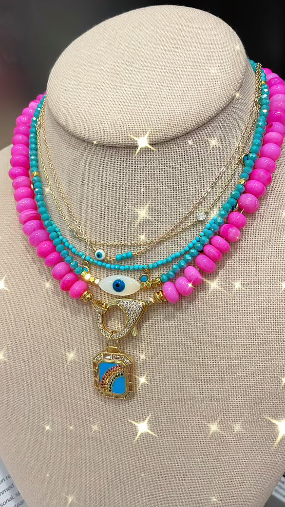 Pink Opal Necklace